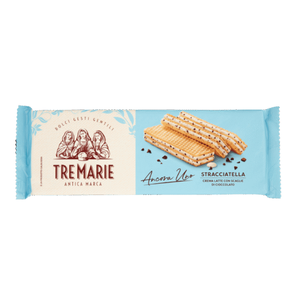 140 g Vafliniai sausainiai su pieno kremu ir šokolado gabaliukais